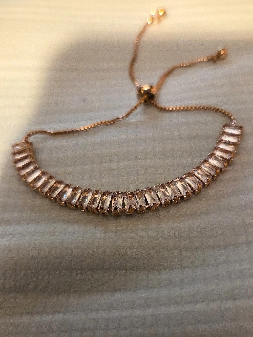 Crystal Tennis Bracelet in RoseGold